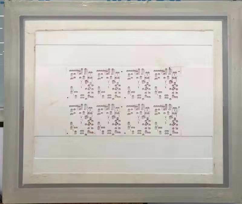 736 * 736mm boyut 3mm kalınlık Kırmızı Tutkal bakır Stencil verimli sulu Temizleme Makinesi