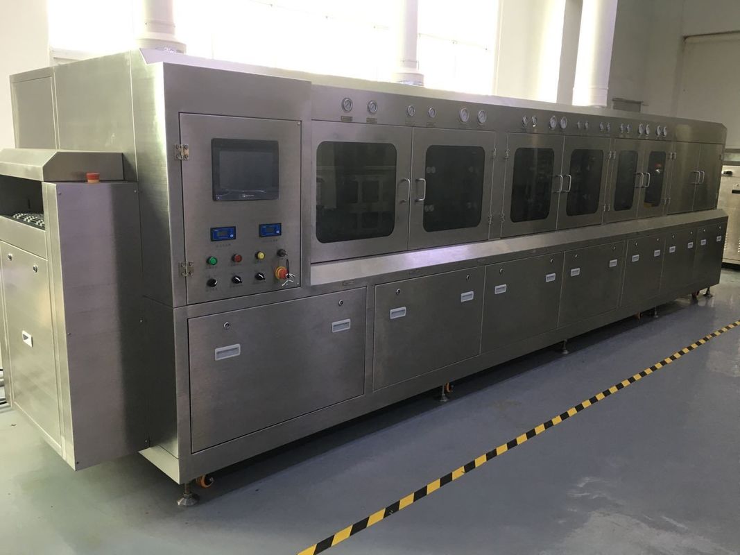 Sus304 Yarı İletken paketleme akı kimyasal yıkama makinesi IGBT, IPM ve KURŞUN FRAME parçaları için 600mm genişlik net
