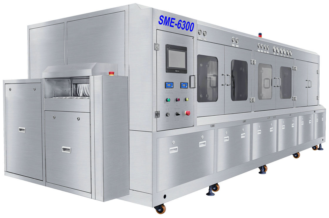560 * 610mm Çevrimdışı PCBA Akı Temizleme Makinesi, 2 kat temizleme sepeti ve CE onayı ile