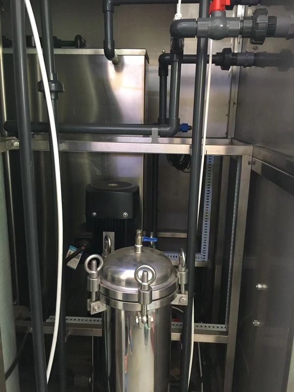 PCBA durulama için EDI Deiyonize Su Makinesi 1000L DI su ters ozmoz su makinesi
