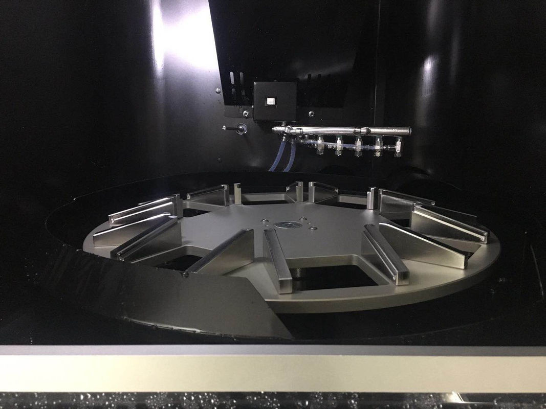 CMOS Gofret Temizleme Makinesi 1000RPM Santrifüj Kuru 2 Akışkan DI Su Püskürtme Temizleme Makinesi